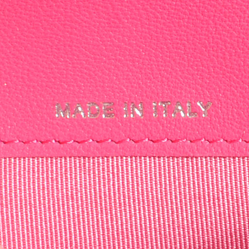 Chanel Lambskin Quilted Large Flap Wallet Dark Pink 8 of 9