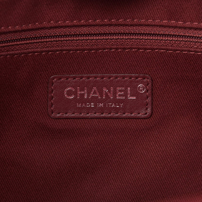 Chanel Canvas Small Deauville Tote Red 6 of 13