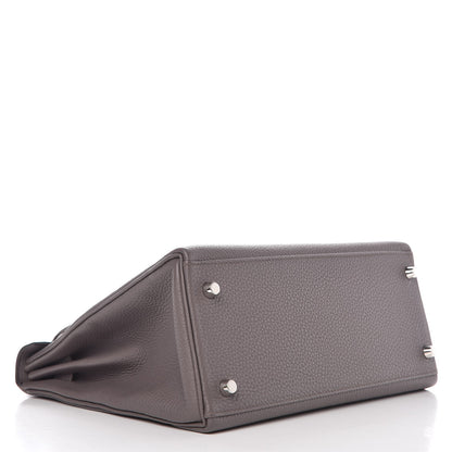 Hermes Togo Kelly Retourne 28 Etain 5 of 34