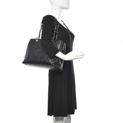 Chanel Caviar Quilted Grand Shopping Tote GST Black 2 of 16