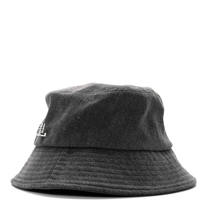 Chanel Fabric Logo Bucket Hat M Grey 4 of 10