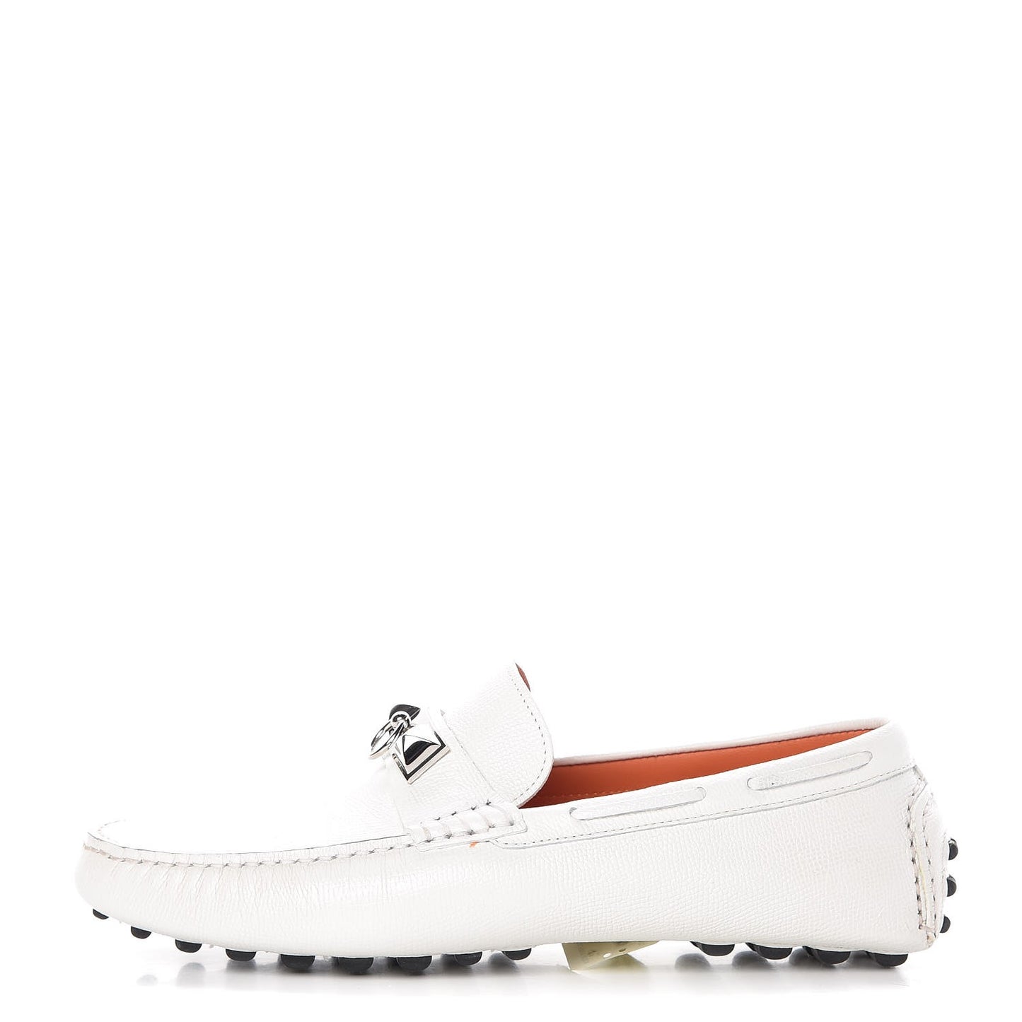 Epsom Mens Irving Driving Moccasin Loafers 40 Blanc