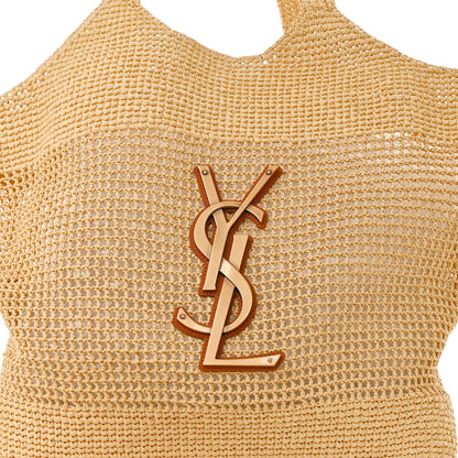 Saint Laurent Raffia Icare Shopping Tote Natural 12 of 14