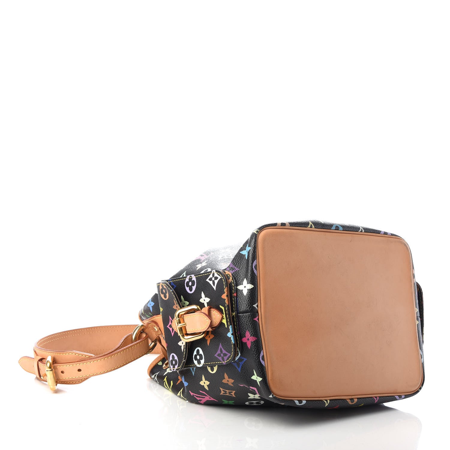 Louis Vuitton Monogram Multicolor Petit Noe Black 4 of 10