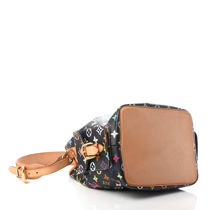 Louis Vuitton Monogram Multicolor Petit Noe Black 4 of 10