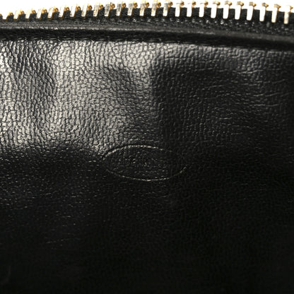 Chanel Caviar Vanity Cosmetic Case Black 6 of 10