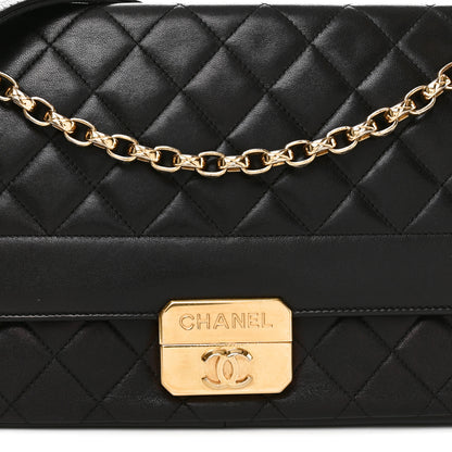 Chanel Lambskin Quilted Large Chic With Me Flap Black 8 of 10