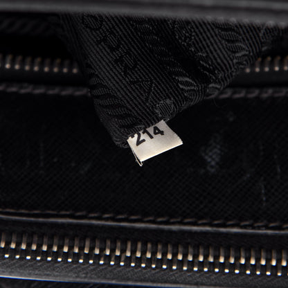 Prada Saffiano Small Galleria Double Zip Tote Black 8 of 11