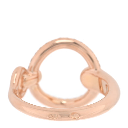 Hermes 18K Rose Gold Diamond Filet d'Or Ring 51 5.75 3 of 4