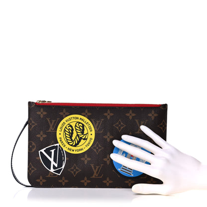 Louis Vuitton Monogram World Tour Neverfull MM GM Pochette 2 of 16