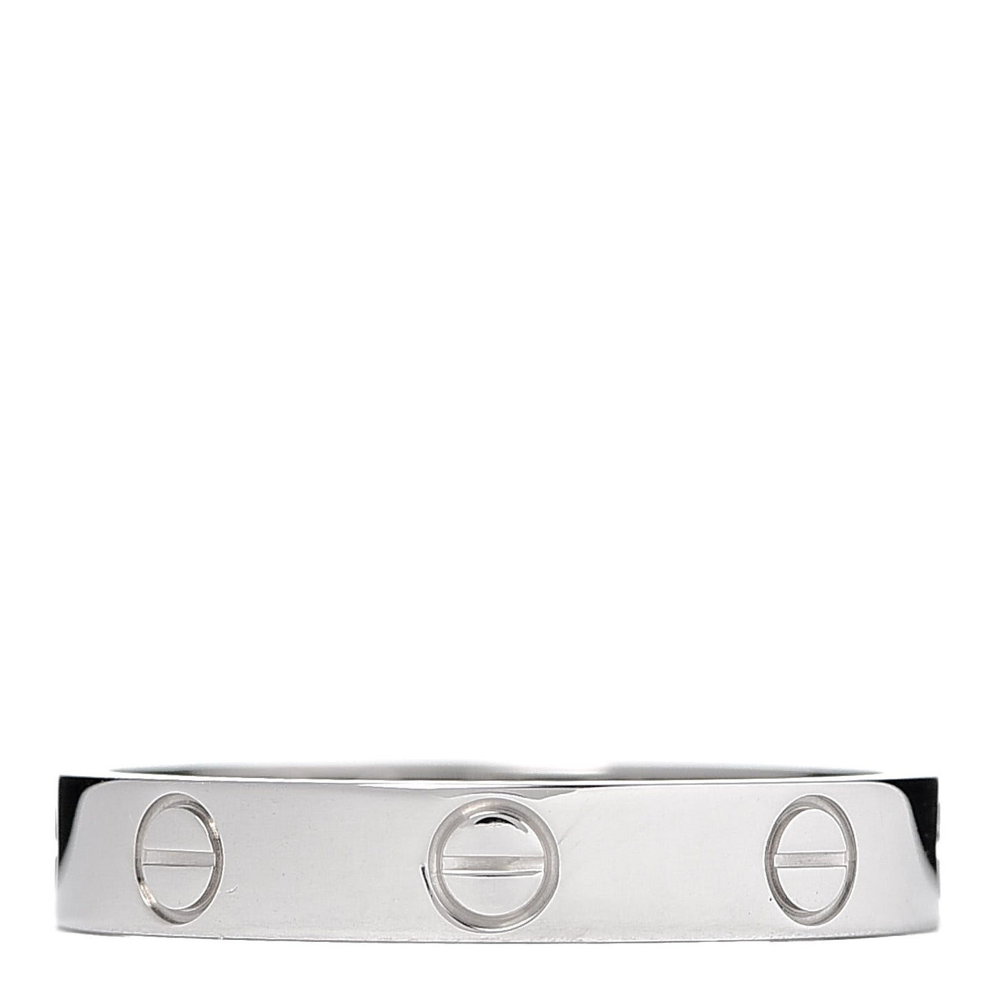 18K White Gold 3.5mm LOVE Wedding Band Ring 56 7.5