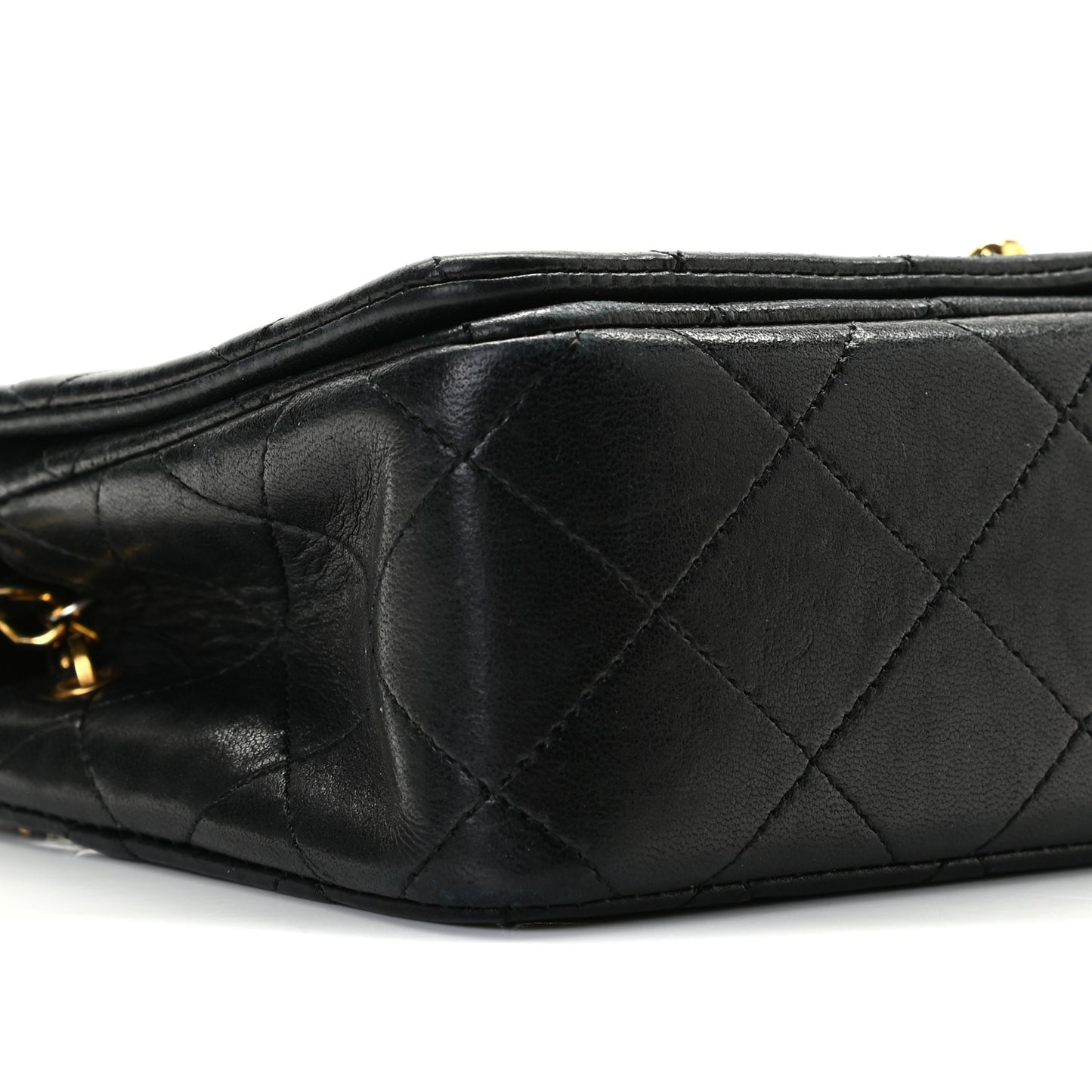Lambskin Quilted Mini Flap Black