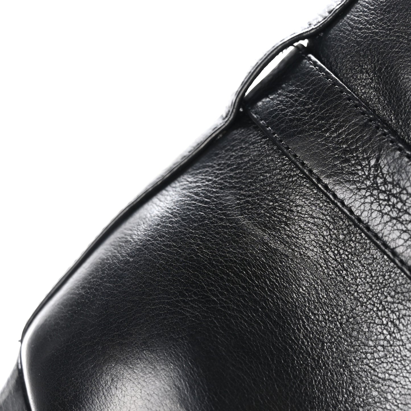 Grained Calfskin Diane 100 Boots 38.5 Black
