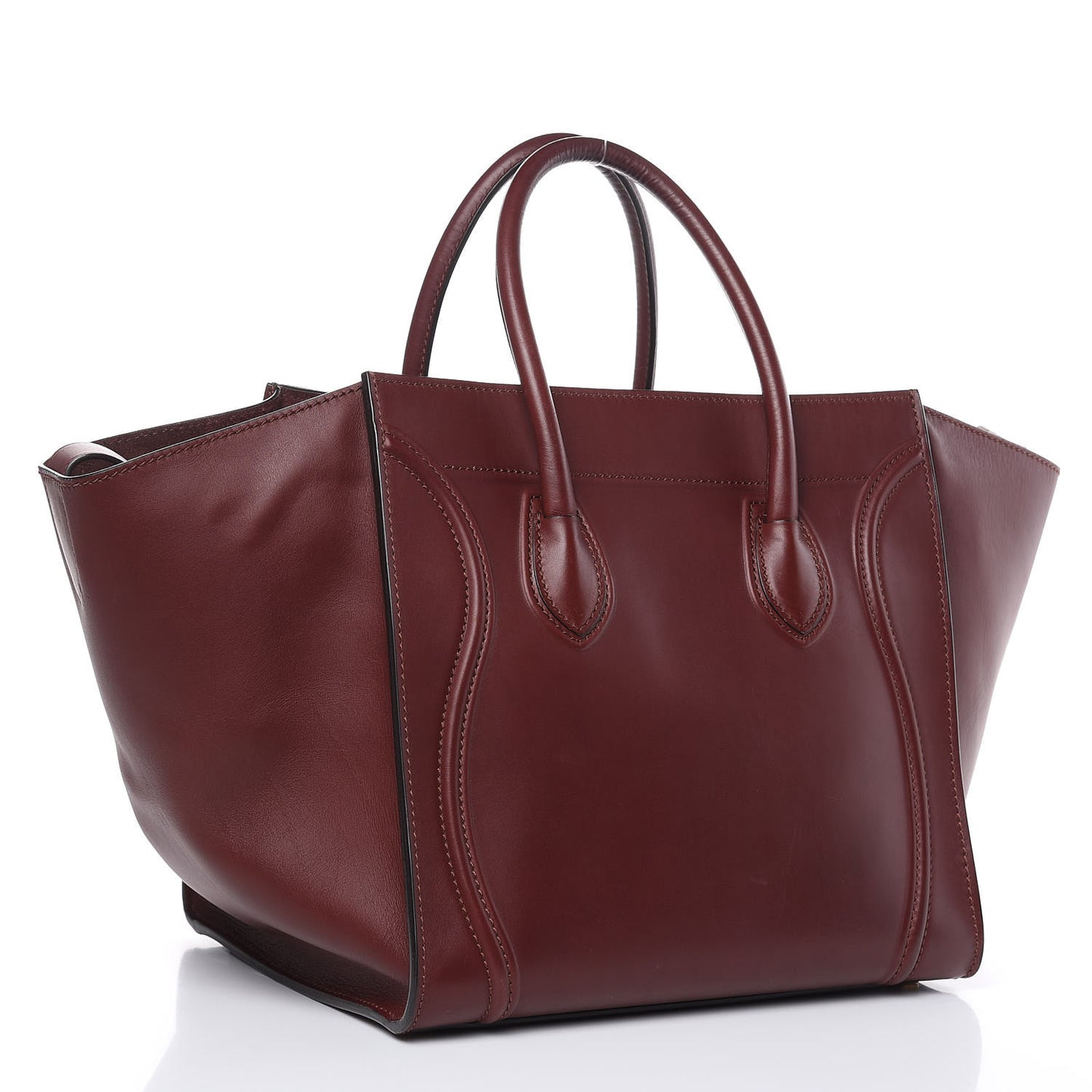 Natural Calfskin Medium Phantom Luggage Burgundy