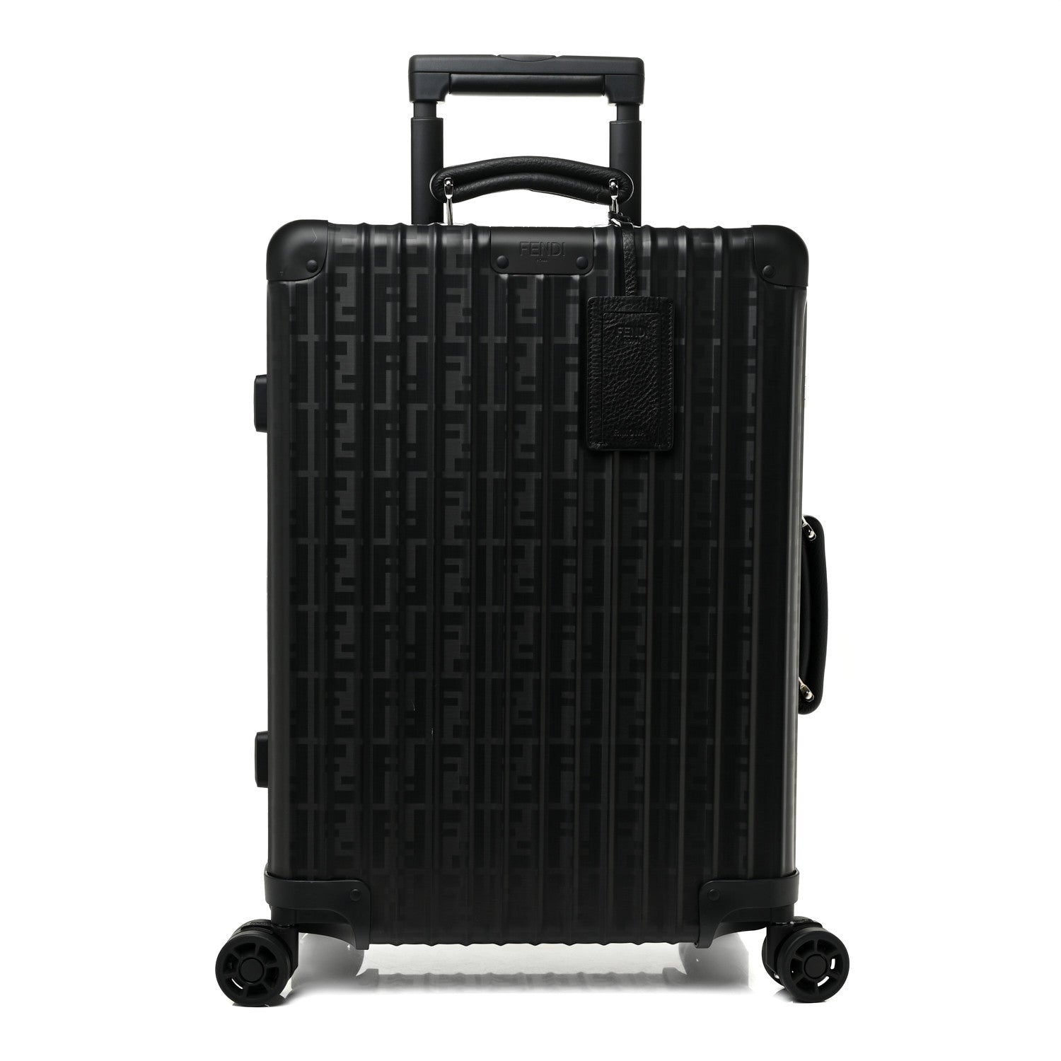 Fendi X RIMOWA Aluminum FF Print Roll Away Carry On Luggage Black 1 of 24