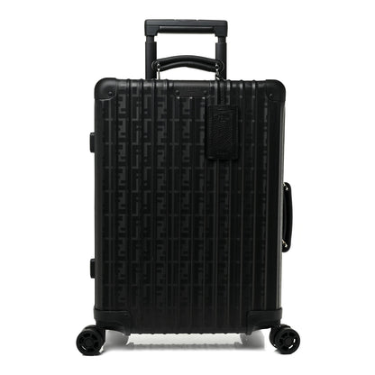 Fendi X RIMOWA Aluminum FF Print Roll Away Carry On Luggage Black 1 of 24