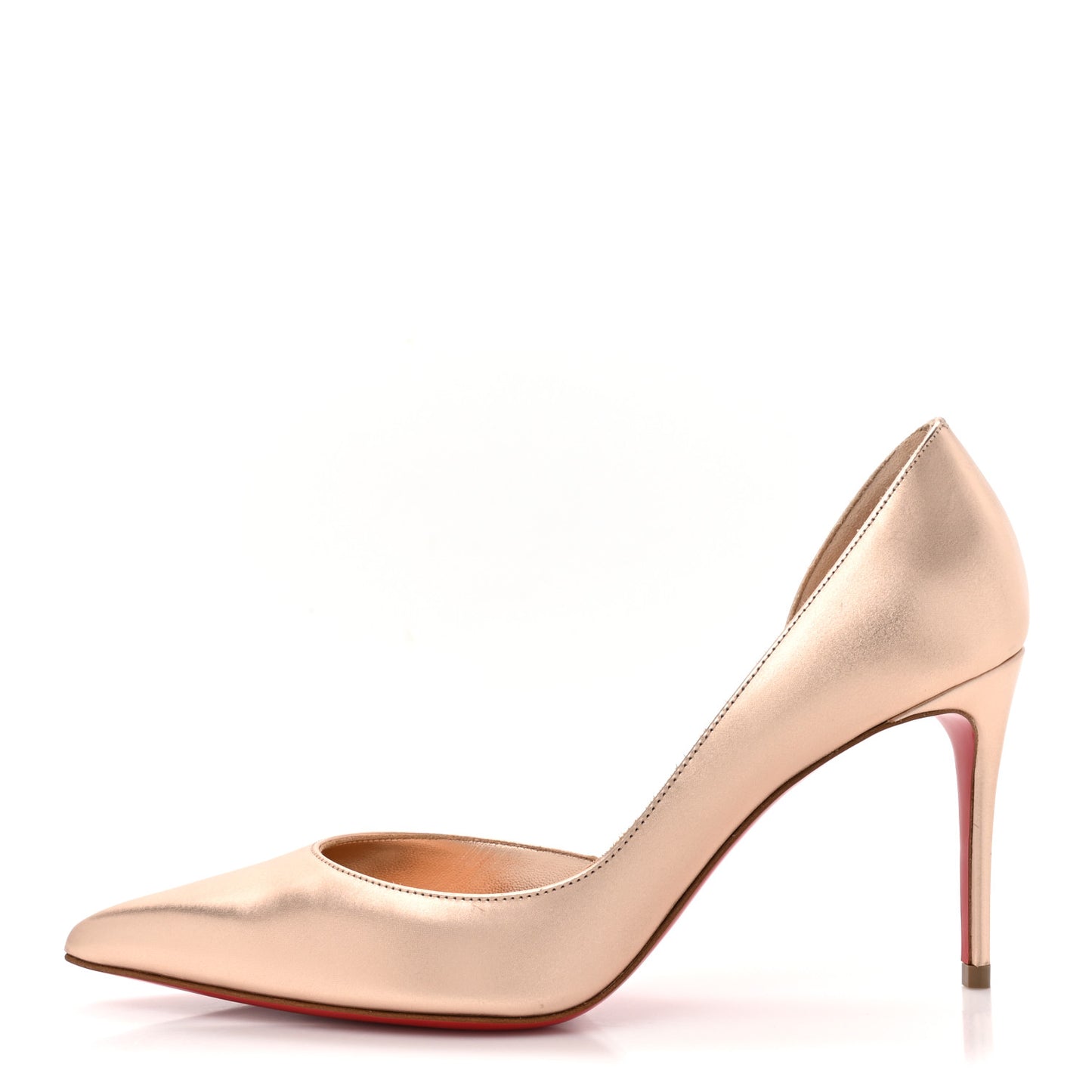 Calfskin Laminato Satin Iriza 85 Pumps 37.5 Leche