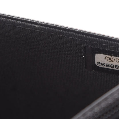 Chanel Caviar Quilted Boy Wallet On Chain WOC Black 11 of 12