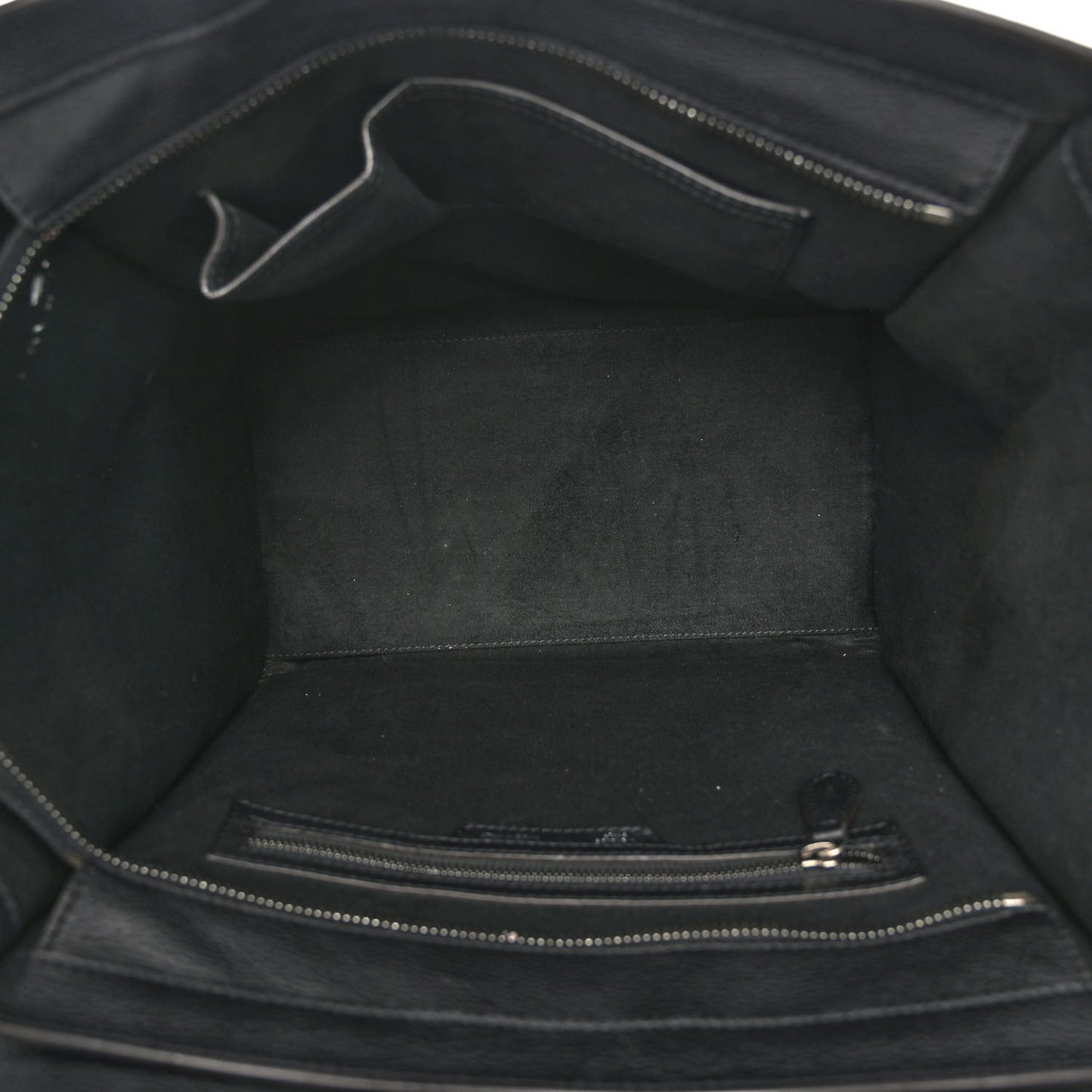 Drummed Calfskin Mini Luggage Black