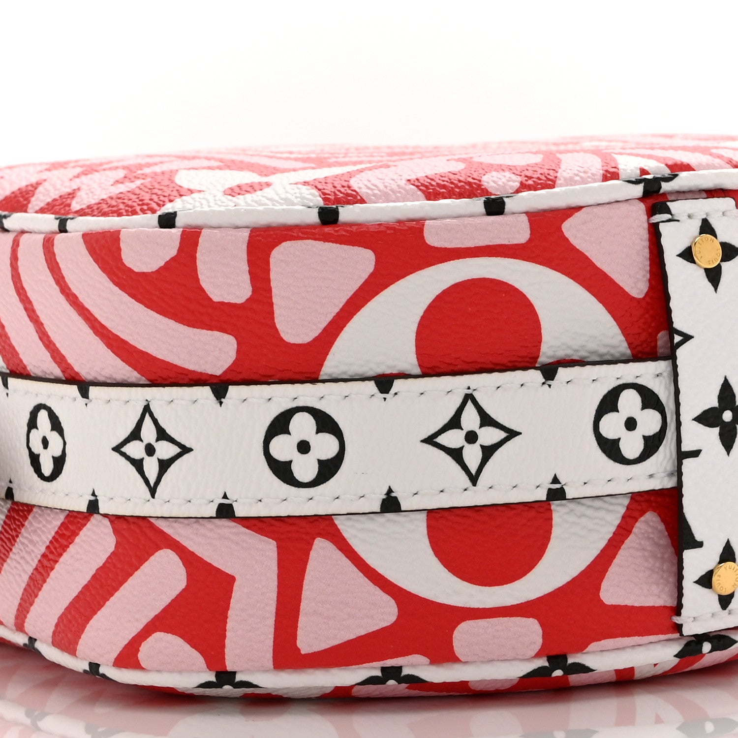 Louis Vuitton Monogram Giant Crafty Boite Chapeau Souple PM Rouge Rose Creme 9 of 9