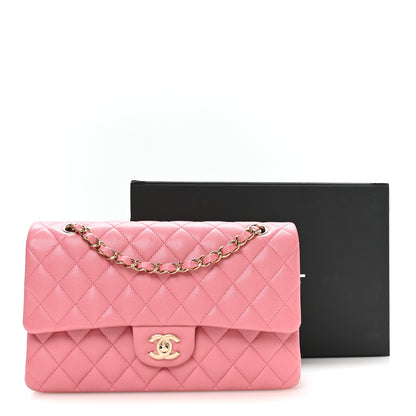 Chanel Caviar Quilted Medium Double Flap Pink 10 of 10