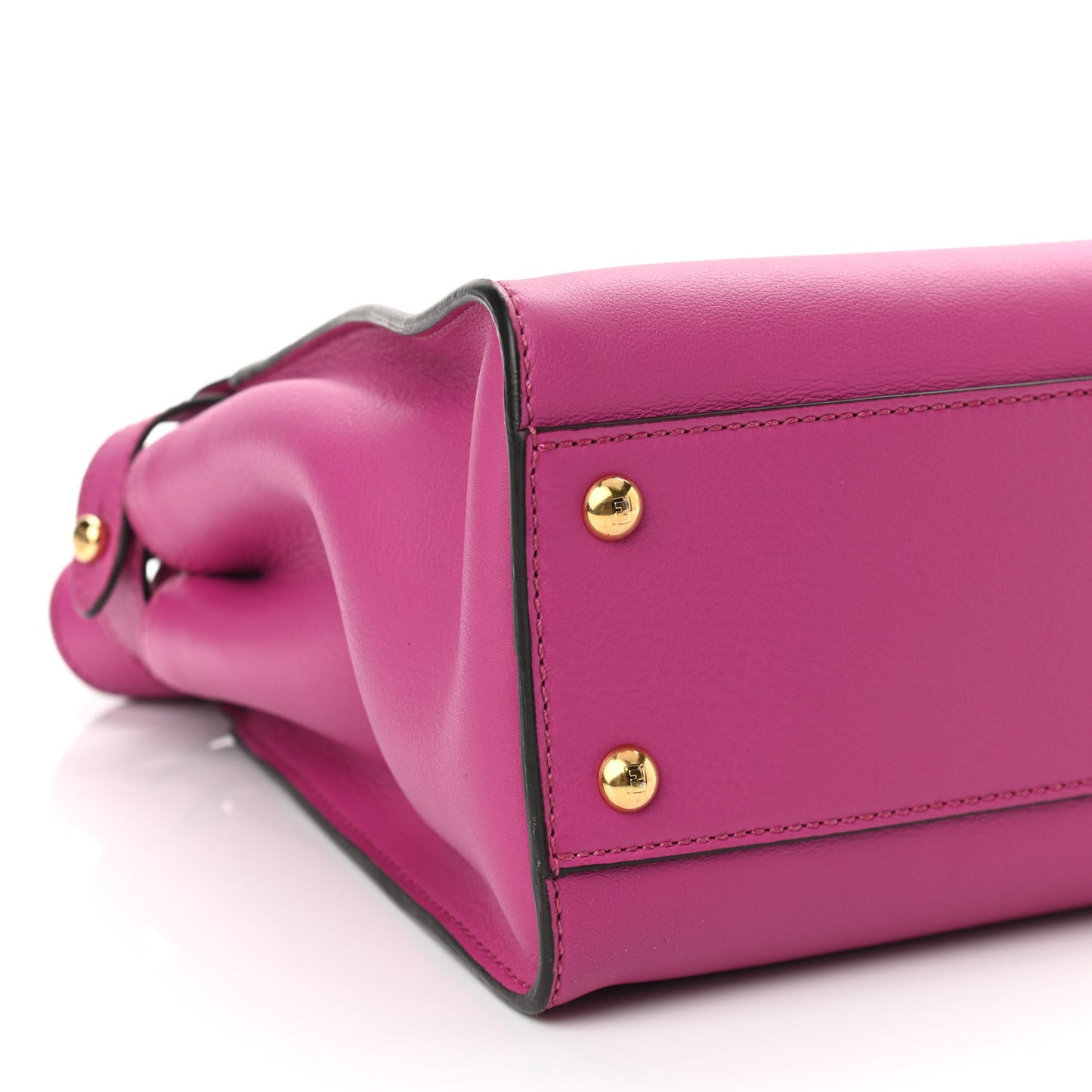 Vitello Seta Medium Peekaboo Iconic Satchel Magenta