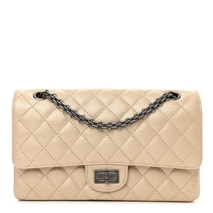 Chanel Metallic Sheepskin Quilted 2.55 Reissue 225 Flap Beige 1 of 9