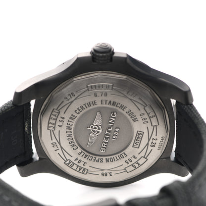 Breitling Black Titanium 48mm Avenger Blackbird 44 Automatic Watch Volcano Black V17310 4 of 4