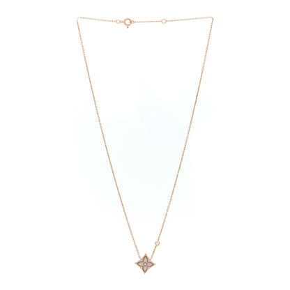 Louis Vuitton 18K Pink Gold Diamond Mother of Pearl Color Blossom BB Star Pendant Necklace 3 of 5