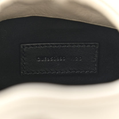 Saint Laurent Lambskin Monogram Loulou Puffer Pouch Clutch Crema Soft 8 of 10
