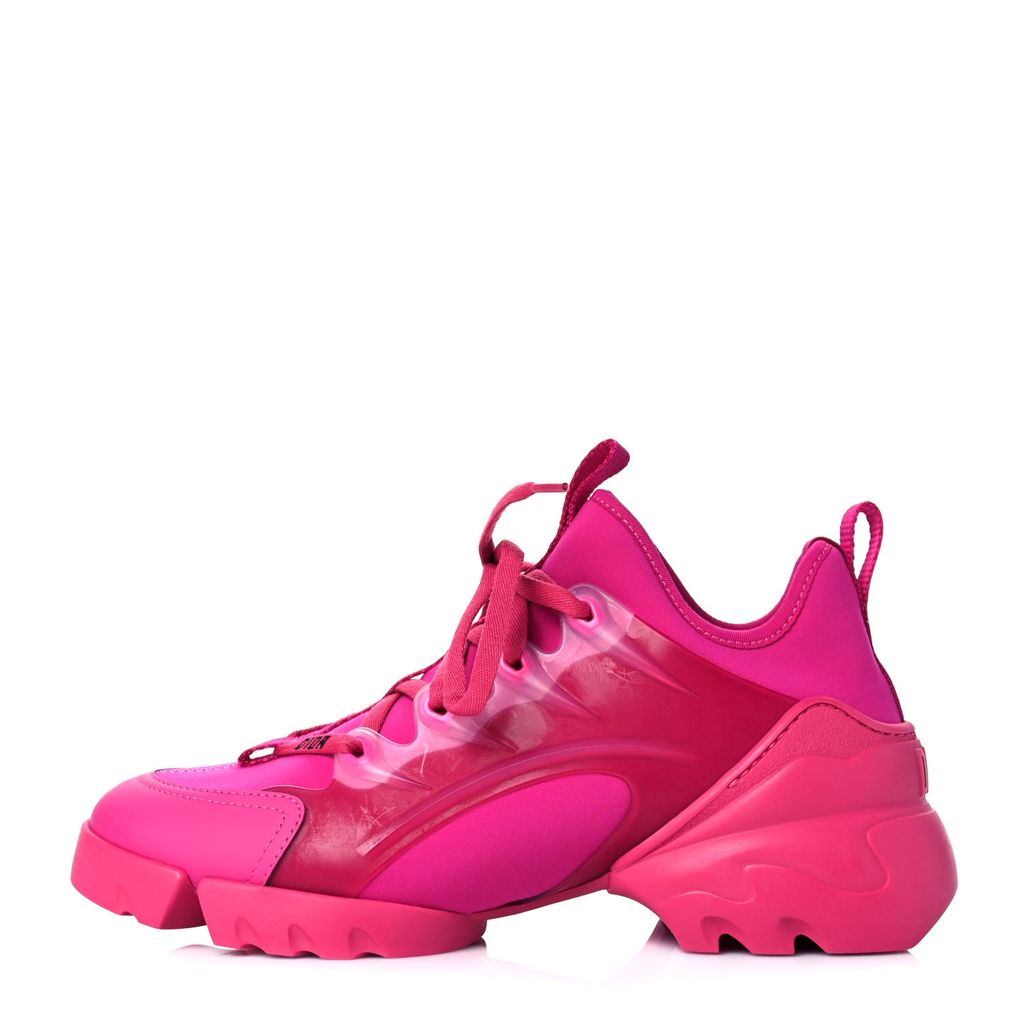 Neoprene Rubber Womens D-Connect Sneakers 37.5 Fuchsia