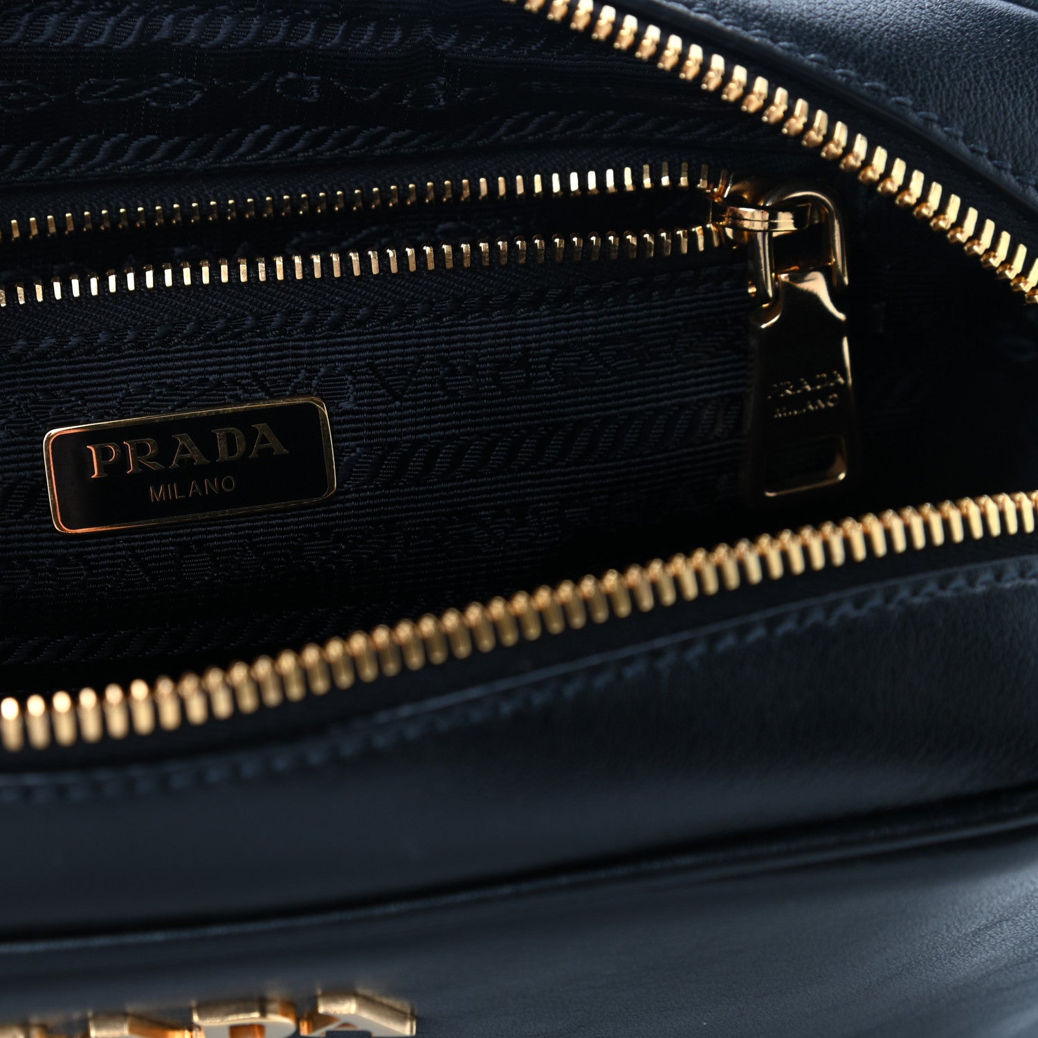 Prada Soft Calfskin Camera Crossbody Bag Black 5 of 8