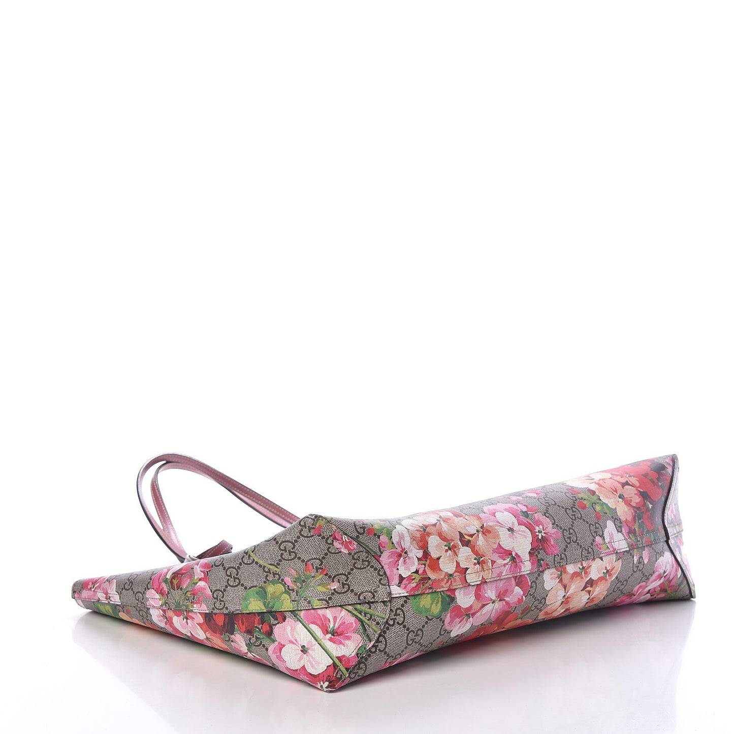 GG Supreme Monogram Blooms Medium Reversible Tote Beige Multicolor Dry Rose