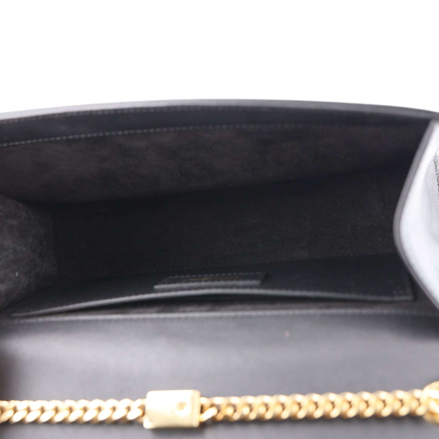 Smooth Calfskin Medium Classic Monogram Kate Tassel Satchel Black