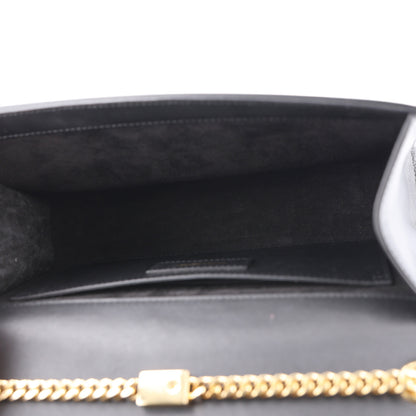Saint Laurent Smooth Calfskin Medium Classic Monogram Kate Tassel Satchel Black 5 of 11