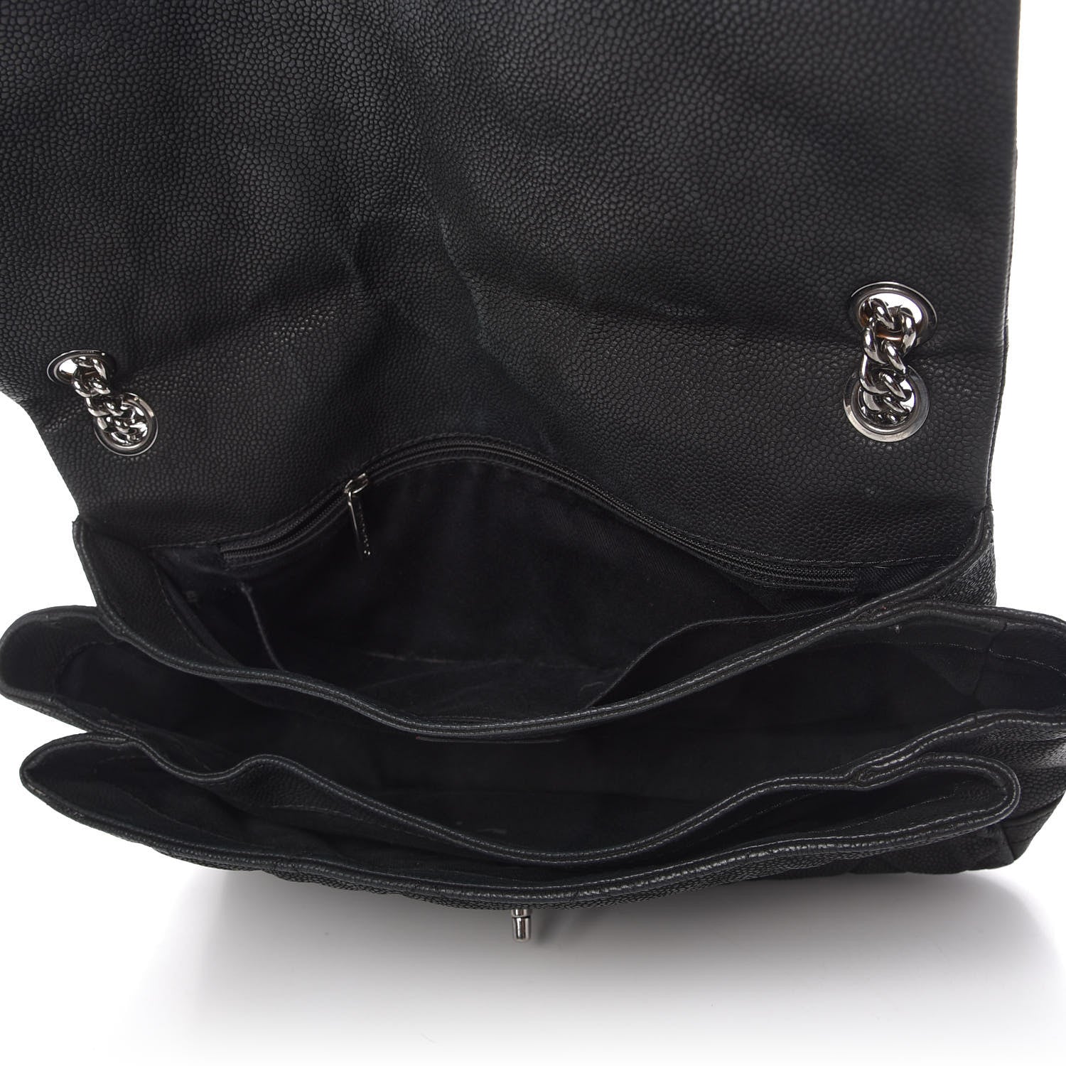 Chanel Iridescent Caviar Quilted Medium Lady Pearly Flap Black 5 of 15