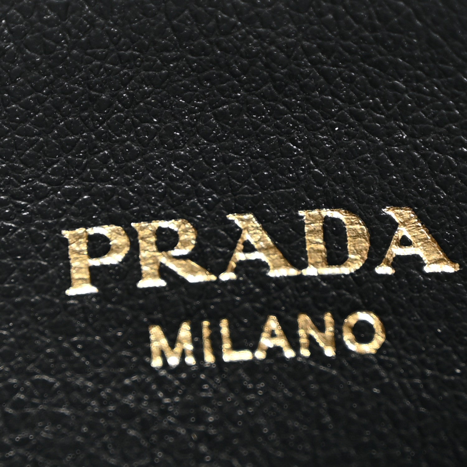 Prada Glace Calfskin Embossed Logo Tote Black 6 of 11