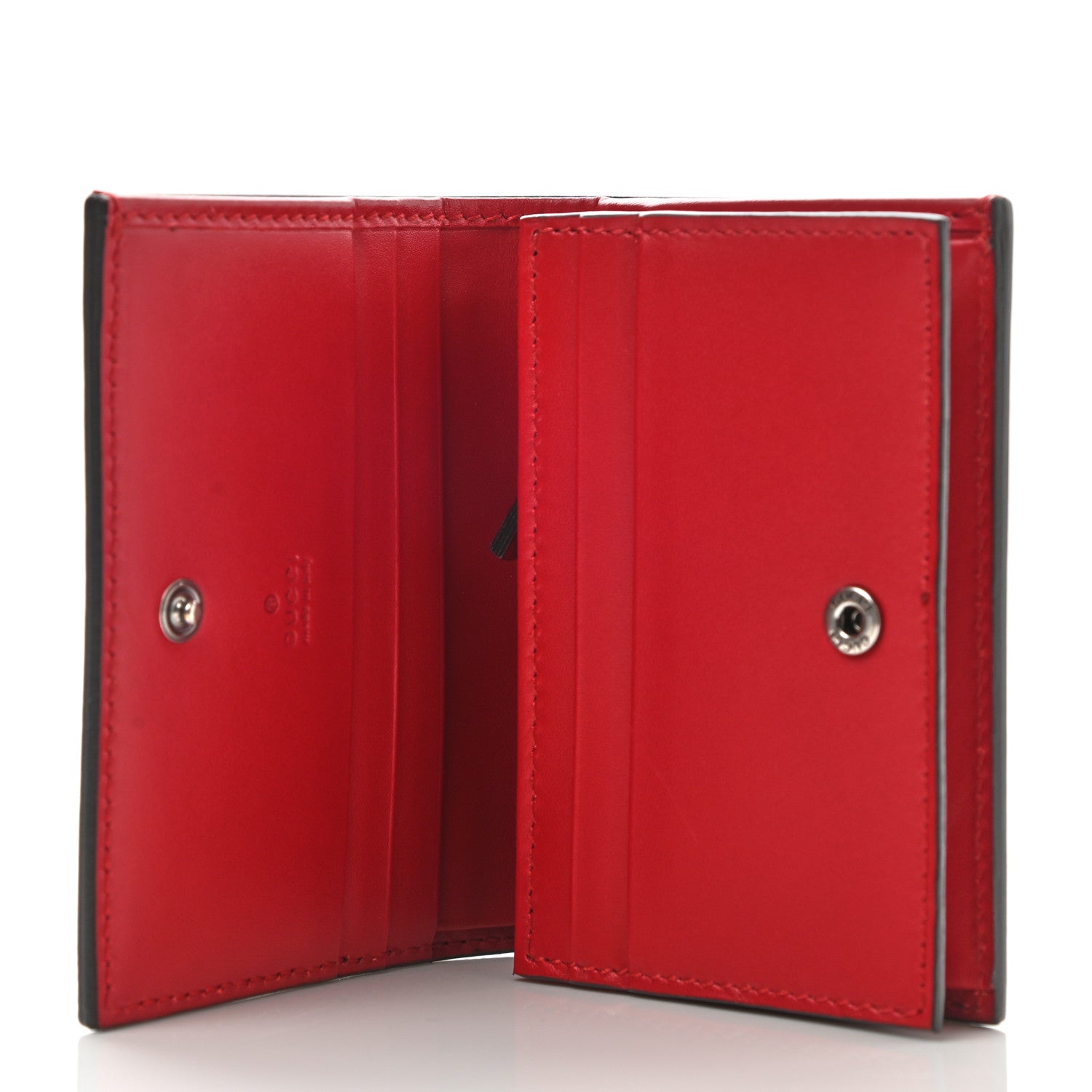 Gucci Calfskin Chinese New Year Card Case Wallet Red 5 of 8