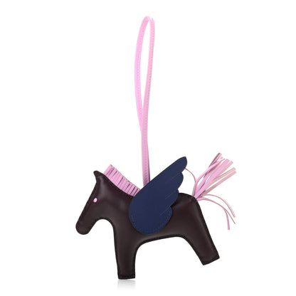 Hermes Milo Lambskin Grigri Rodeo Pegase Horse Bag Charm MM Rouge Sellier Mauve Sylvestre Bleu Saphir 1 of 4