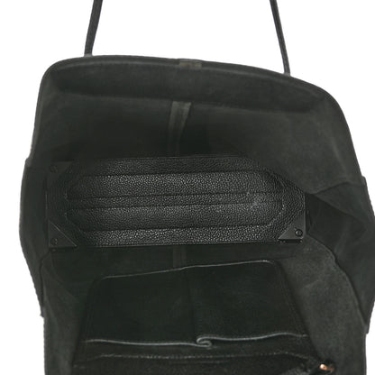 Alexander Wang Pebbled Calfskin Large Prisma Skeletal Tote Black Rose Gold Hardware 5 of 10