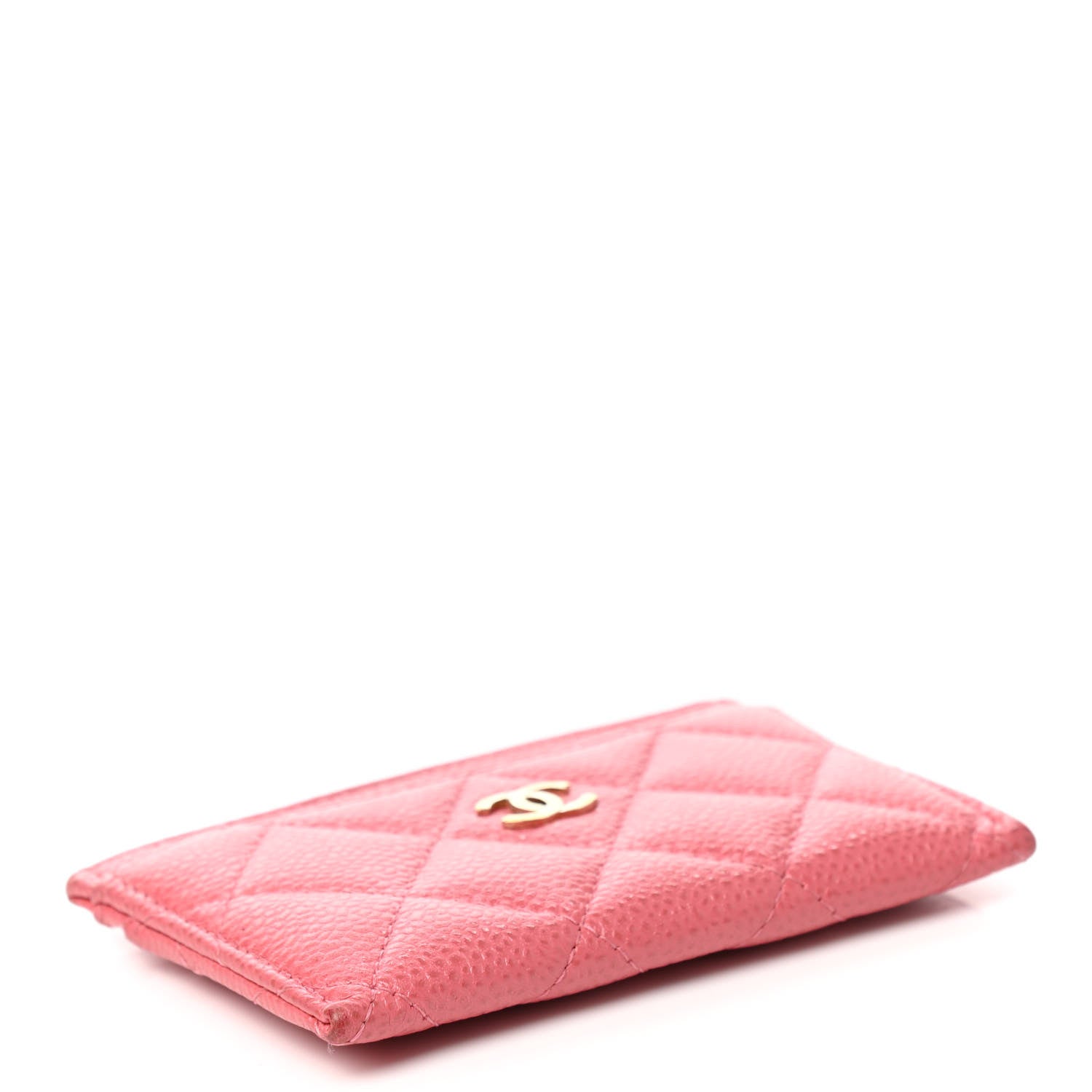 Chanel Caviar Quilted Card Holder Pink 4 of 14