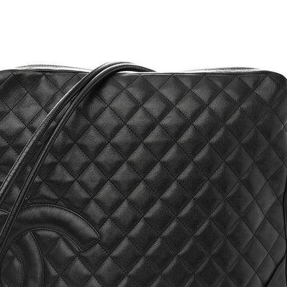 Chanel Calfskin Quilted Large Cambon Messenger Black 7 of 12