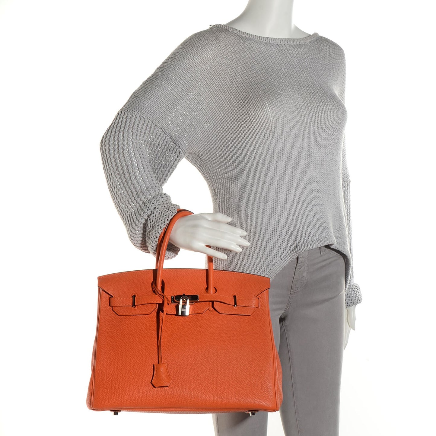 Togo Birkin 35 Orange