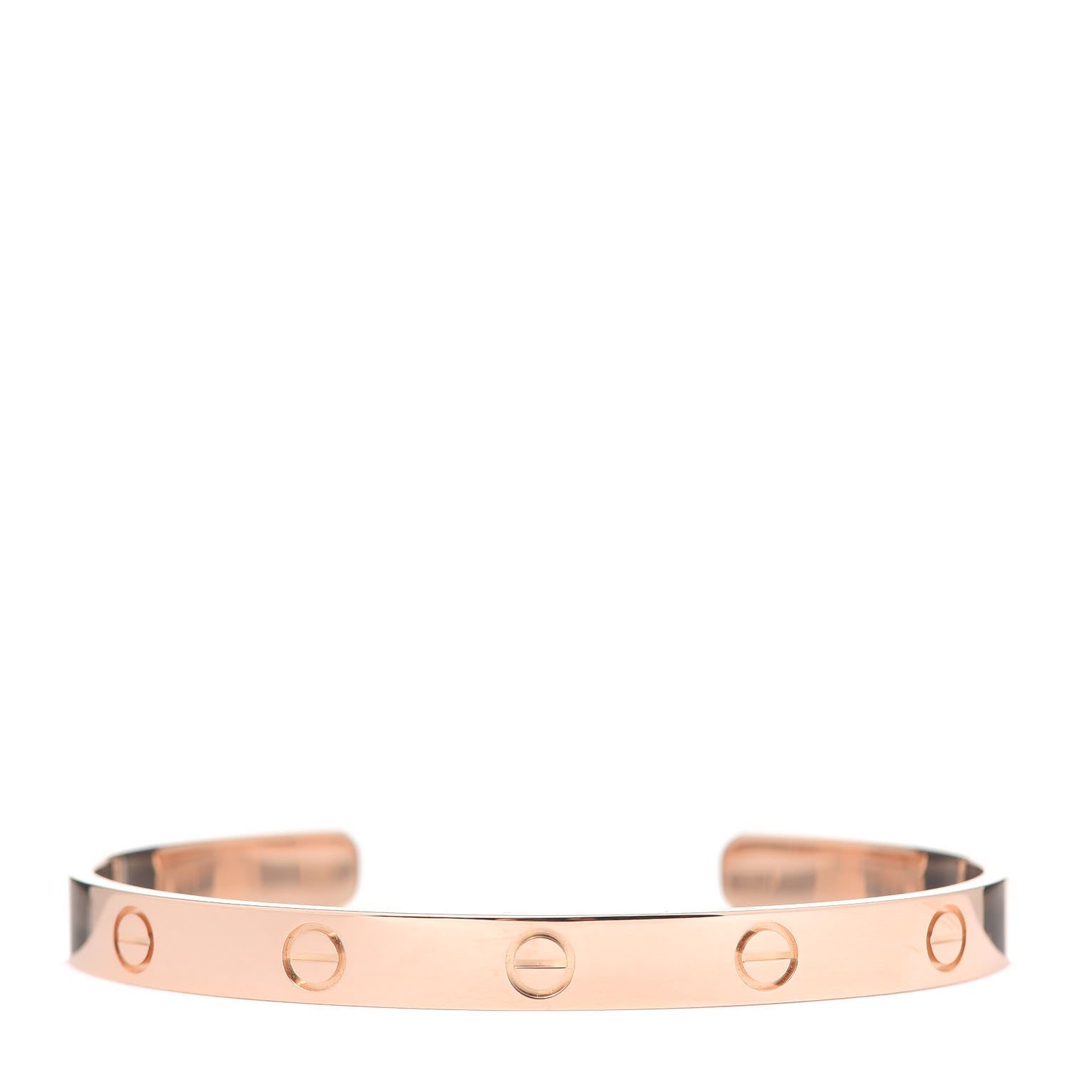 Cartier 18K Pink Gold LOVE Cuff Bracelet 18 1 of 4