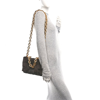 Bottega Veneta Suede Maxi Intrecciato Padded Chain Cassette Crossbody Bag Fondant 2 of 12