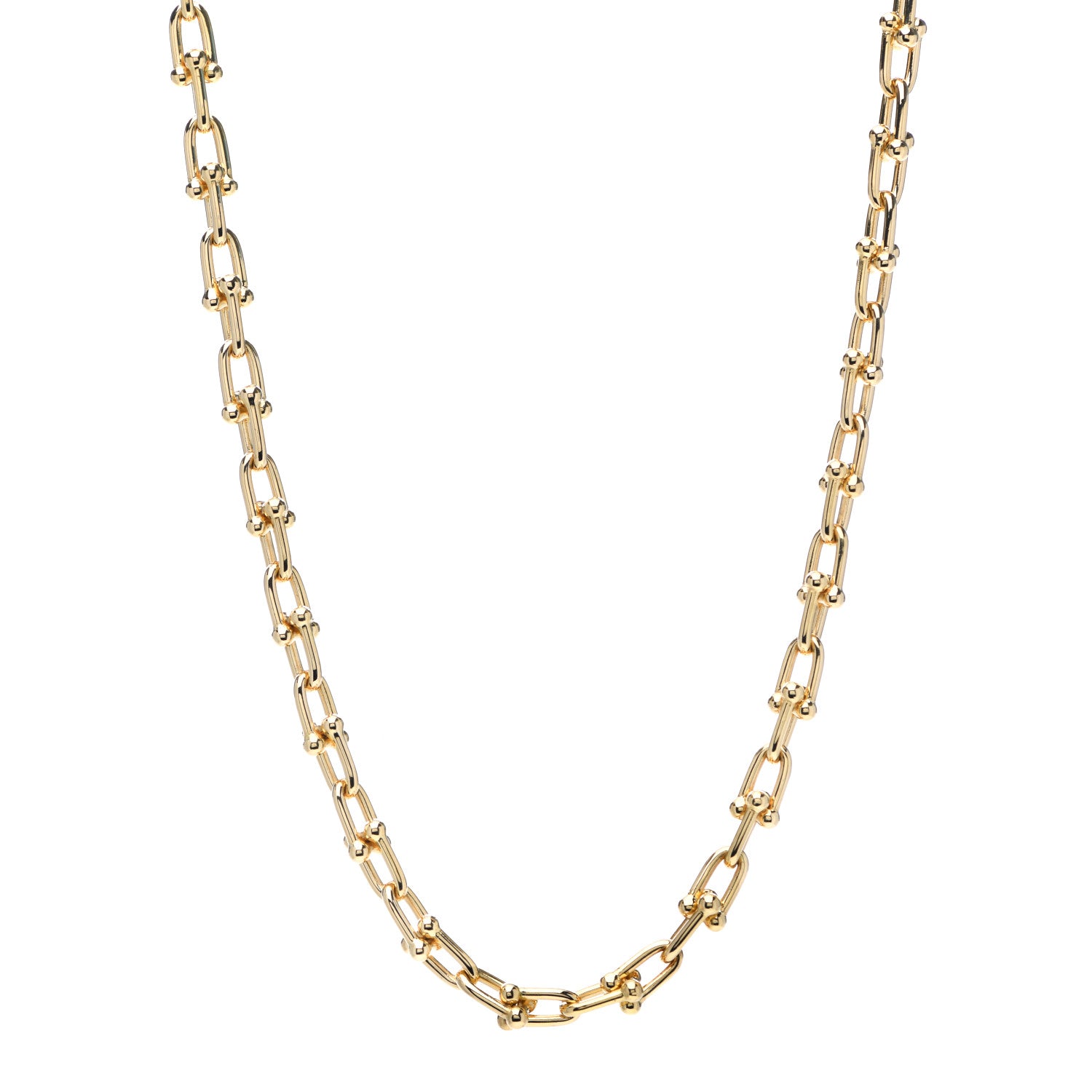 Tiffany 18K Yellow Gold Small HardWear Link Necklace 1 of 6