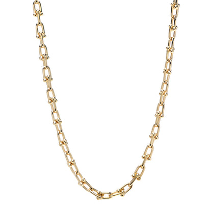 Tiffany 18K Yellow Gold Small HardWear Link Necklace 1 of 6