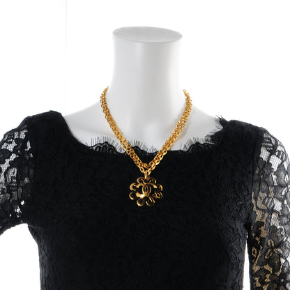Chanel CC Chain Pendant Long Necklace Gold 3 of 7