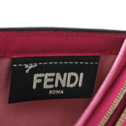 Fendi Zucca Small Flap Wallet Tobacco Fuchsia 8 of 9