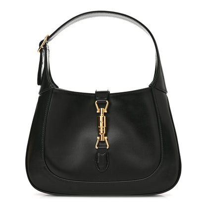 Gucci Boarded Dyana Lux Calfskin Small Jackie 1961 Hobo Black 1 of 11